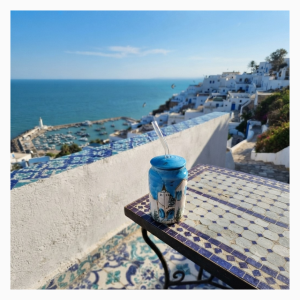 Gobelet à smoothie avec couvercle et paille réutilisable