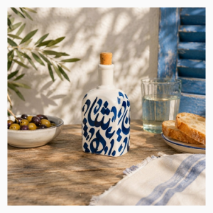 Bouteille à huile motif olivier – Petit modèle