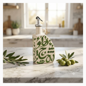 Bouteille à huile motif bleu – Modèle 8 PM