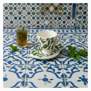 Tasse forme poisson collection Calligraphie