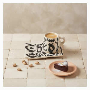 Duo tasse & sous-tasse message – Collection Calligraphie
