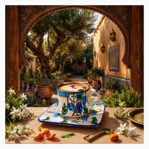 Duo tasse & sous-tasse carrée – Petit modèle